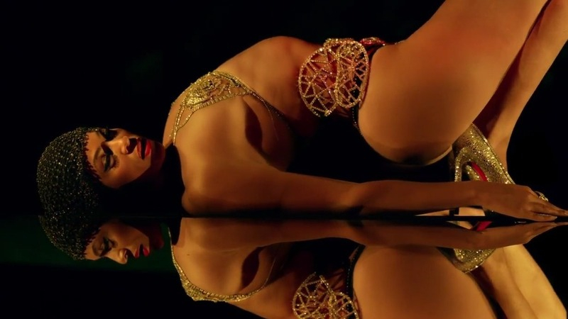 Sexiest Beyoncé Knowles Scene in Partition. Thong, Black, arched back. 735601