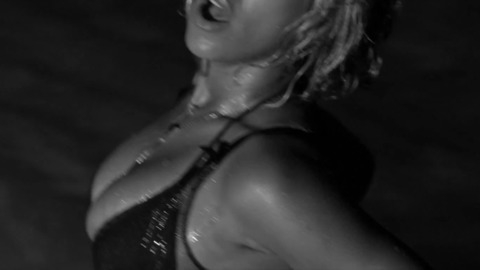 Beyoncé Knowles in Drunk in Love (2013) Sexy Bikini Black 736157