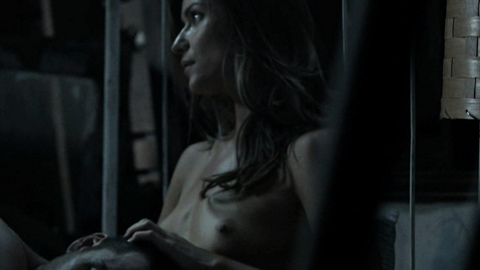 Ivana Miličević Nude as Anastasia / Carrie Hopewell. Breasts, dark room, in bed. 722690