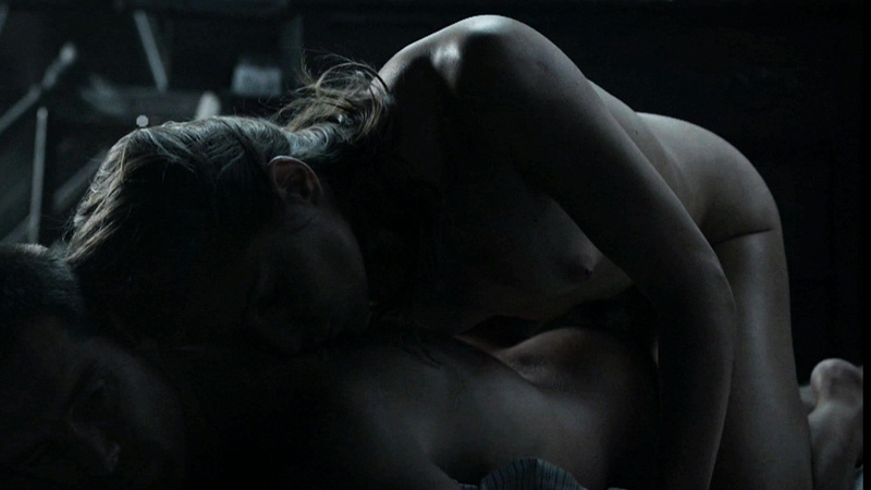 Anastasia / Carrie Hopewell from Banshee Naked. Breasts, couple in bed, in bed. 722693
