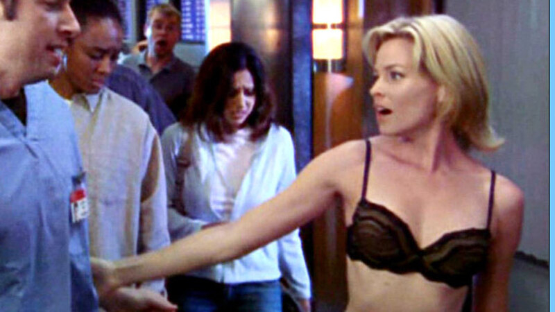 Scrubs's Sexiest Scenes with Elizabeth Banks. Underwear, black underwear, blonde. 657228