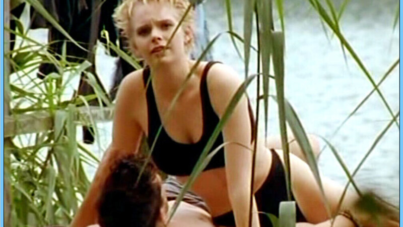 Sexiest Scenes of Antonia Hauke from Die Schule am See. Underwear, SFW, black bra and panties. 655355