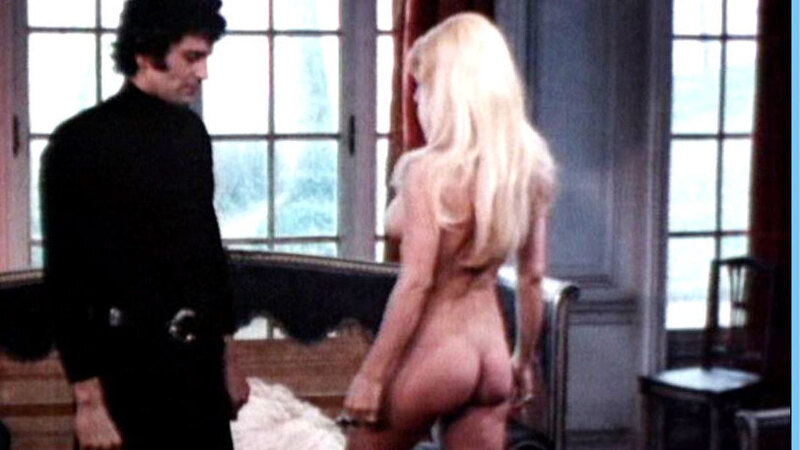 Brigitte De Borghese Naked in Bacchanales sexuelles. Butt, blonde, fully clothed man. 582463