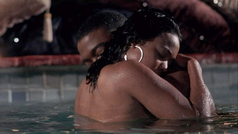 Hottest Tatyana Ali Scene in Back in the Day. Sexy, black hair, in water. 929450