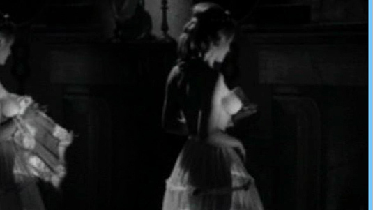 Silvia Sorrente Naked in Castle of Blood. Breasts, big breasts, black and white. 601513