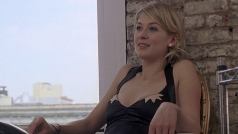 Rosamund Pike in The Devil You Know (2013) Sexy Black Leather Boots Blonde 749724