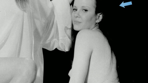 Mary Collinson Nude as Maria Gellhorn. Breasts, Butt, black and white, black hair. 712616