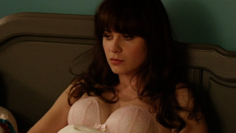 Sexiest Zooey Deschanel Scene in New Girl. Underwear, SFW, bra. 729691
