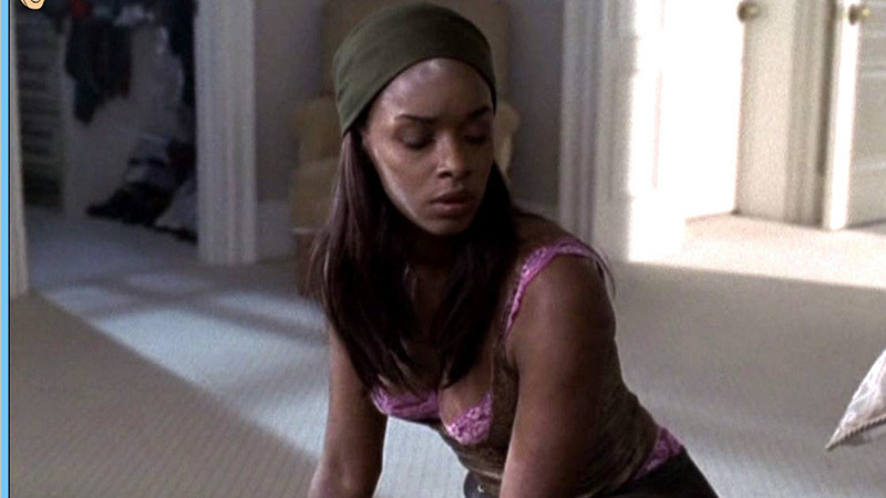 Sexiest N'Bushe Wright Scene in Widows. Underwear, Black, brunette. 602713