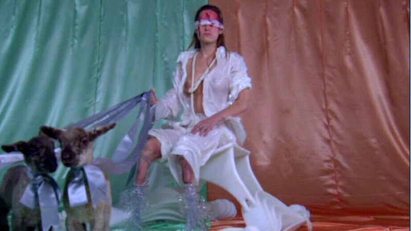 Nudes of The Entered Novitiate/Oonagh MacCumhail from The Order: from Matthew Barney's Cremaster 3. Breasts, baby goats, blindfolded. 624462