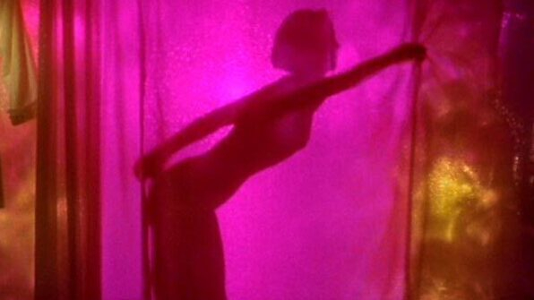 Sexiest Scenes of Claire Doste from Serial Lover. Sexy, pink sheet, short hair. 542345