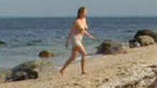 Mindy from Infested Naked. Breasts, beach, nude. 602789