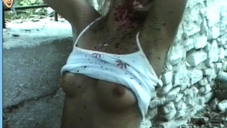 Anja Gebel Naked in Demon Terror. Breasts, bloody, nude. 603049