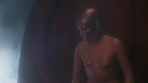 Ocron from Conquest Naked. Breasts, fog, mask. 917909