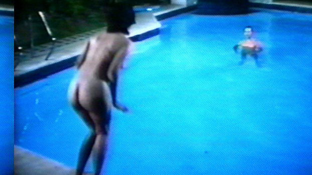 Ara Mina Naked in Maldita. Butt, back exposed, collage. 607903