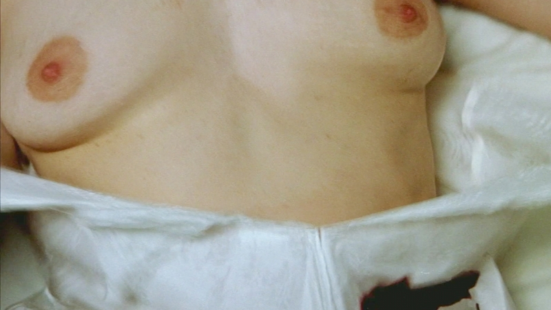 Valerie Leeds from Red Dragon Naked. Breasts, breast close-up, in bed. 604757