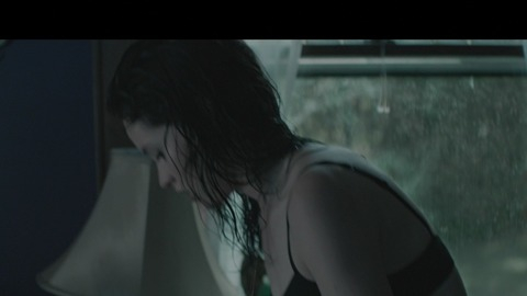 Felicity Jones in Breathe In (2013) Sexy Underwear Bedroom Black Bra 749231
