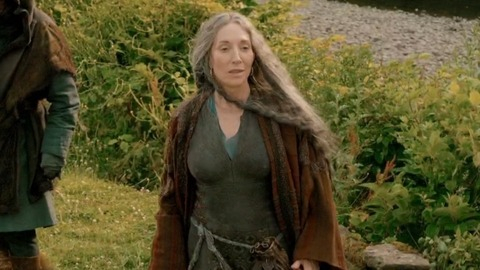 Katey Sagal in The Bastard Executioner (2015) Sexy Green Dress Grey Hair 773875