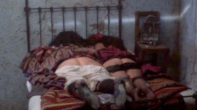 Lainie Kazan Naked in Lust in the Dust. Butt, Body Double, couple in bed, face down. 561145