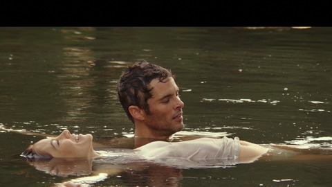 Sexiest Scenes of Amanda Collier from The Best of Me. Sexy, brunette, couple in water. 759911