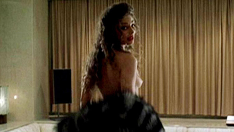 Nudes of Prostitute from Owning Mahowny. Breasts, back exposed, black hair. 605262