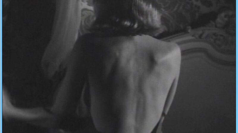 Sexiest Françoise Brion Scene in L' Eau à la bouche. Sexy, back exposed, black and white. 615895