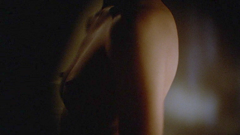 Diana Scarwid Nude in Psycho III. Breasts, back exposed, hard nipples. 580612