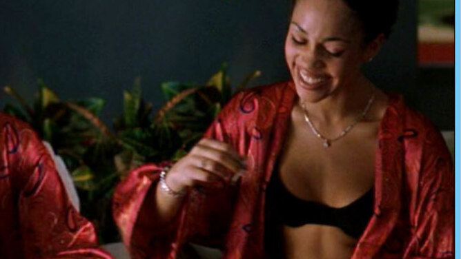 Hottest Kendall Saunders Scene in Romeo Must Die. Underwear, Black, SFW. 617366