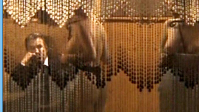 Gina Wild Nude as Evelyn Horst. Breasts, beaded curtain, blonde. 632510