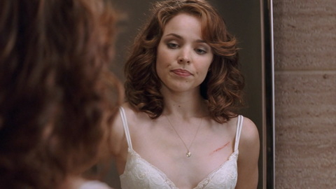 Hottest Rachel McAdams Scene in Red Eye. Sexy, Underwear, bathroom, changing clothes. 986132
