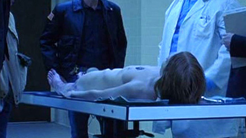 Cindy Roubal Nude in The Badge. Breasts, autopsy table, brunette. 600622