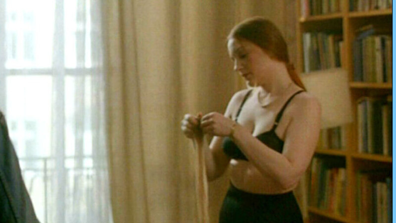 Sexiest Luci Van Org Scene in Fuehrer Ex. Underwear, SFW, black bra. 606697