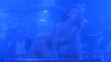 Michelle Foreman Naked in Fear. Breasts, blue light, dancing. 586183