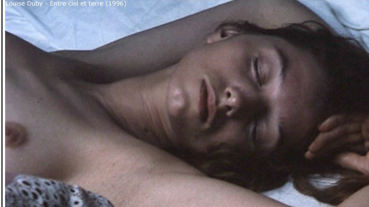 Louise Duby Nude as Cécile. Breasts, brunette, in bed. 606668