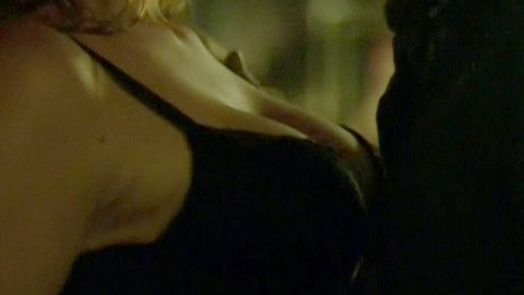 Sarah Lancaster in Witches of East End (2013-2014) Sexy Underwear Against A Wall Black Bra 747998