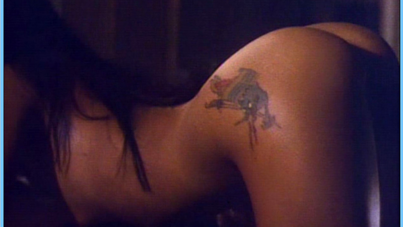 Gina Lim Naked in Bad Attitude. Butt, black hair, left breast. 606757