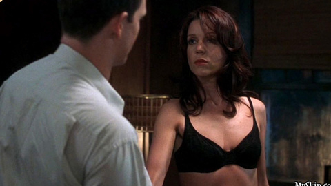 Sexiest Sarah-Jane Redmond Scene in Hellraiser: Hellseeker. Underwear, SFW, black bra. 546475