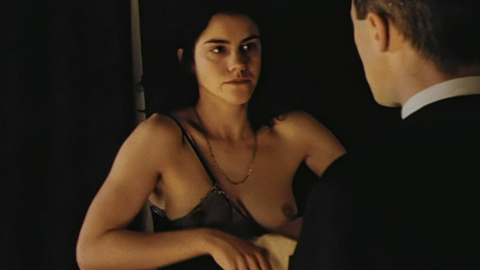 Emily Bruni Nude as Janet. Breasts, black hair, left breast. 918638