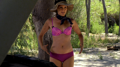 Carla Gallo in Bones (2005-2016) Underwear Hat Outdoors 688975