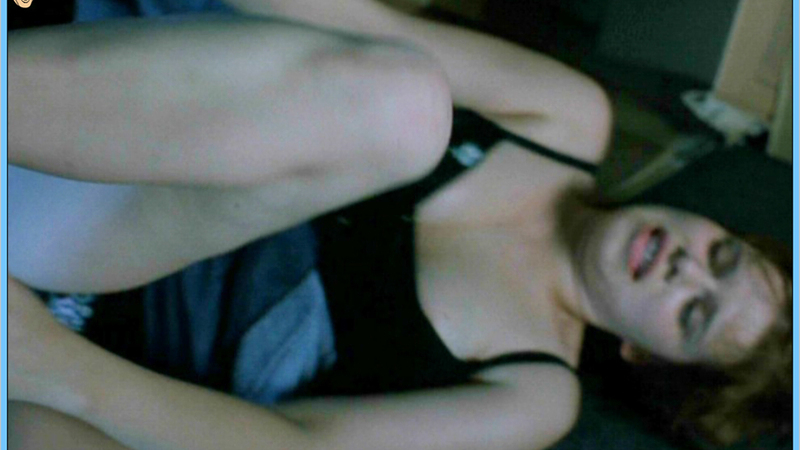 Hottest Josefine Domes Scene in Big Girls Don't Cry. Underwear, black top, cleavage. 536714