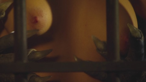 Sarah Lind Nude as Jessica. Breasts, behind bars, breast close-up. 749348