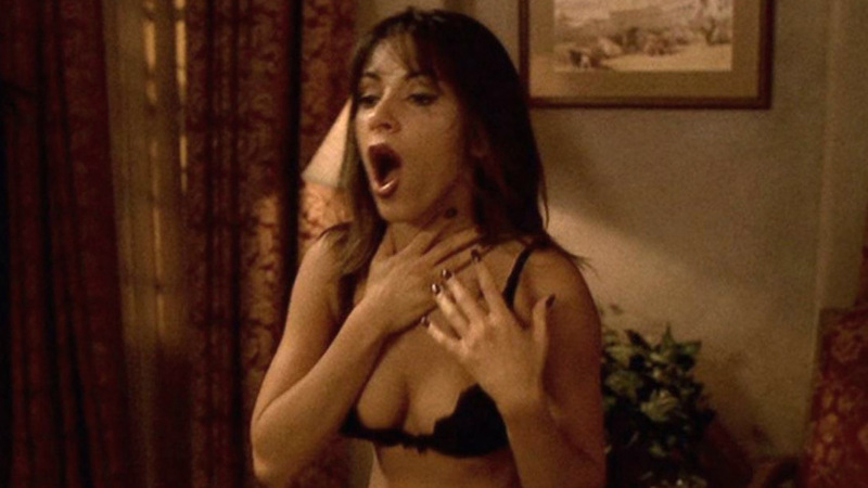 Hottest Lois Robbins Scene in Kingpin. Underwear, black bra, brunette. 657152