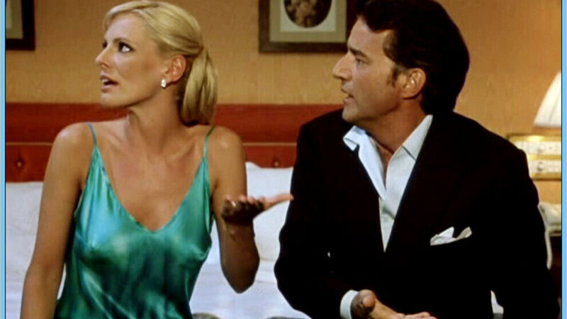 Sexiest Paula Vázquez Scene in Merry Christmas. Sexy, blonde, blue dress. 607939