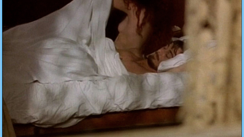 Josephine Byrnes Naked in Shadows of the Heart. Breasts, Body Double, couple in bed, left breast. 608221