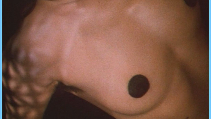 Mechthild Großmann Naked as Wanda. Breasts, breast close-up, dark nipples. 584595