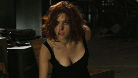 The Avengers's Sexiest Scenes with Scarlett Johansson. Sexy, SFW, black tank top. 715278