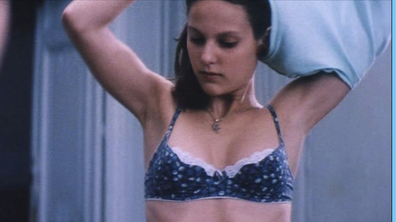 Sexiest Eléonore Scenes. Underwear, blue bra, brunette. 556696