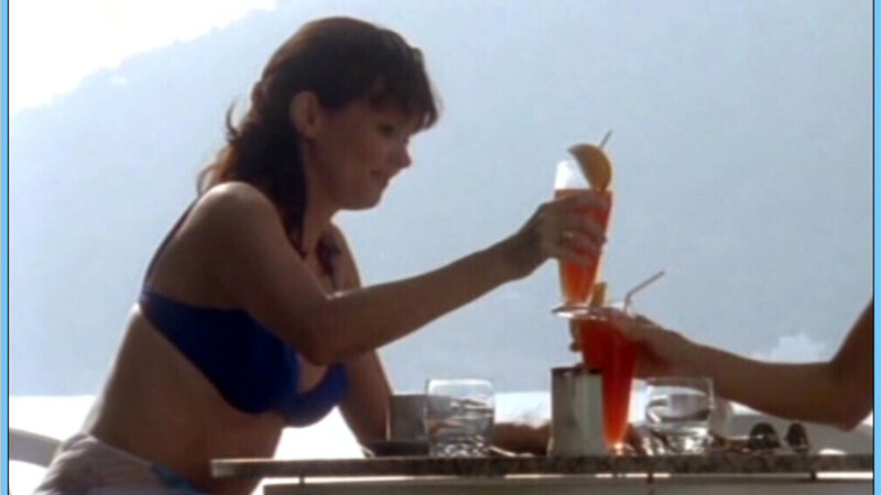Sexiest Scenes of Gabi from Jetzt bin ich dran, Liebling!. Bikini, SFW, blue bikini top. 579209