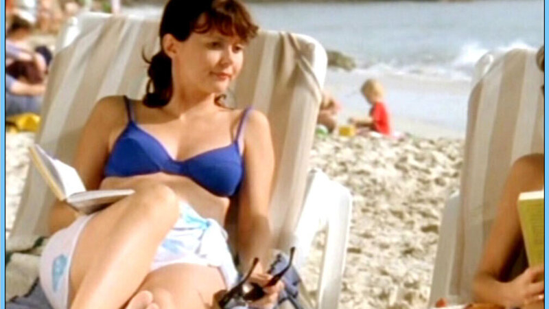 Hottest Gabi Scenes. Bikini, beach, blue bikini top. 579207