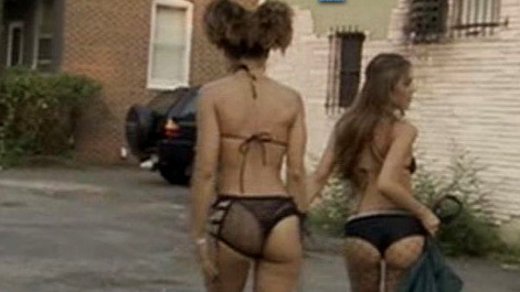 Sexiest Jeni Garcia Scene in Carlito's Angels. Sexy, SFW, alley. 580051